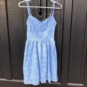 Adorable baby blue lace dress